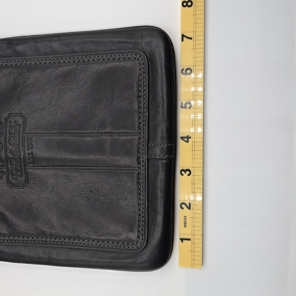 Vintage Coach Crossbody Bag Black Leather - Picture 12 of 16